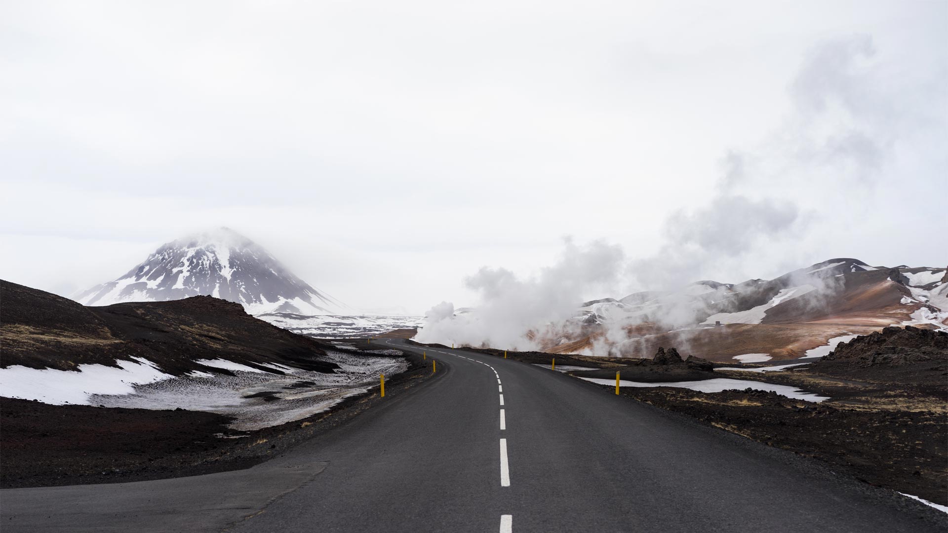 Road leading to the mountains