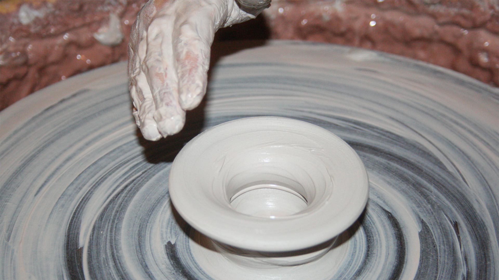 Making pottery