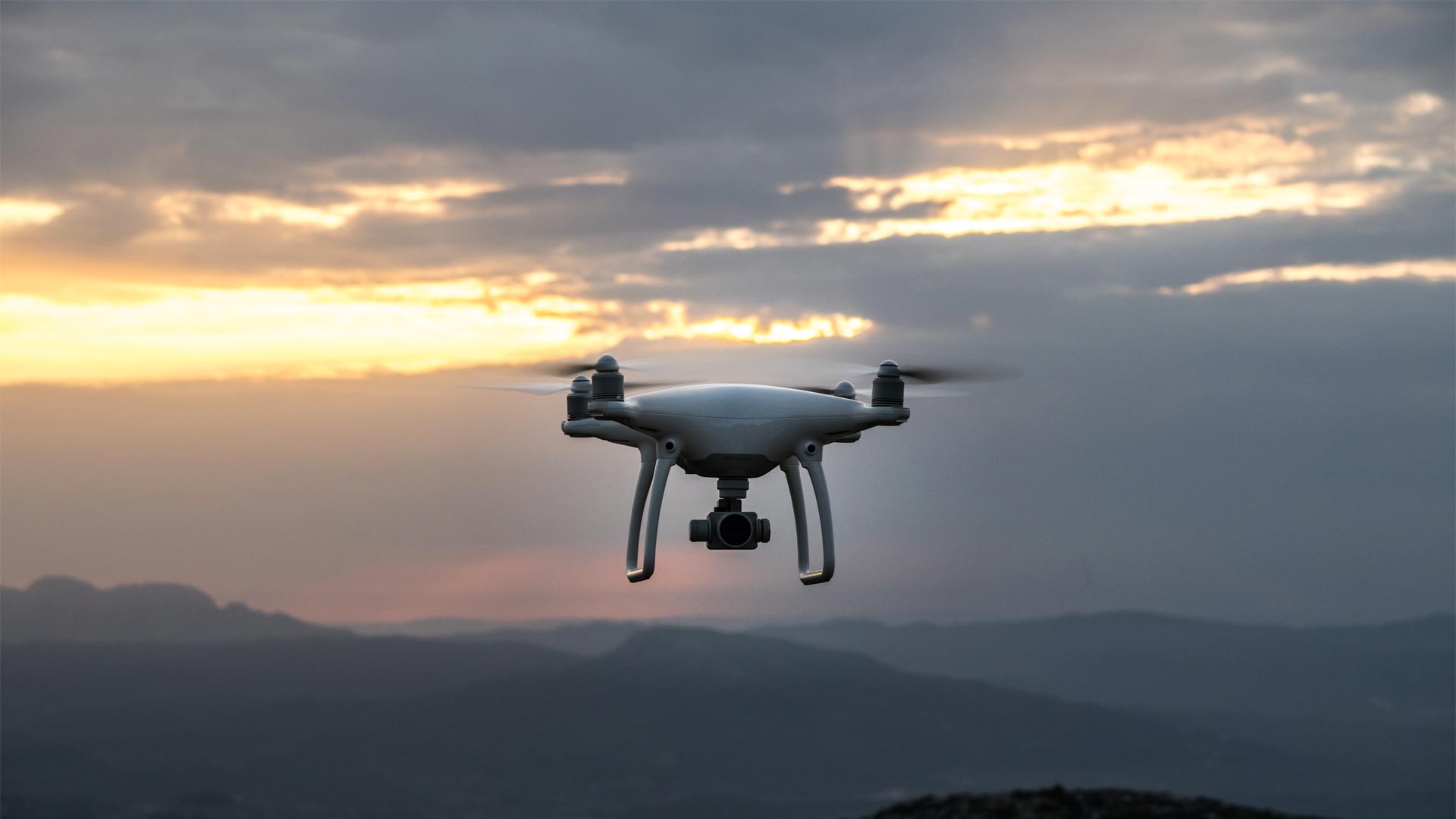 Drone in the sky