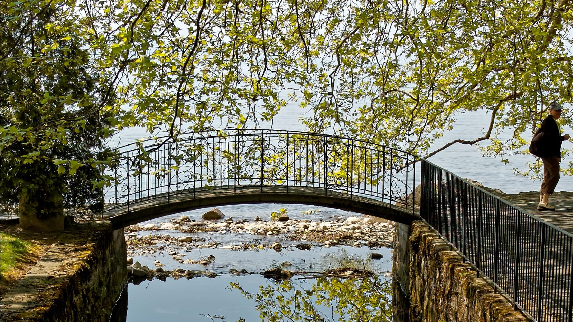 Small bridge over water