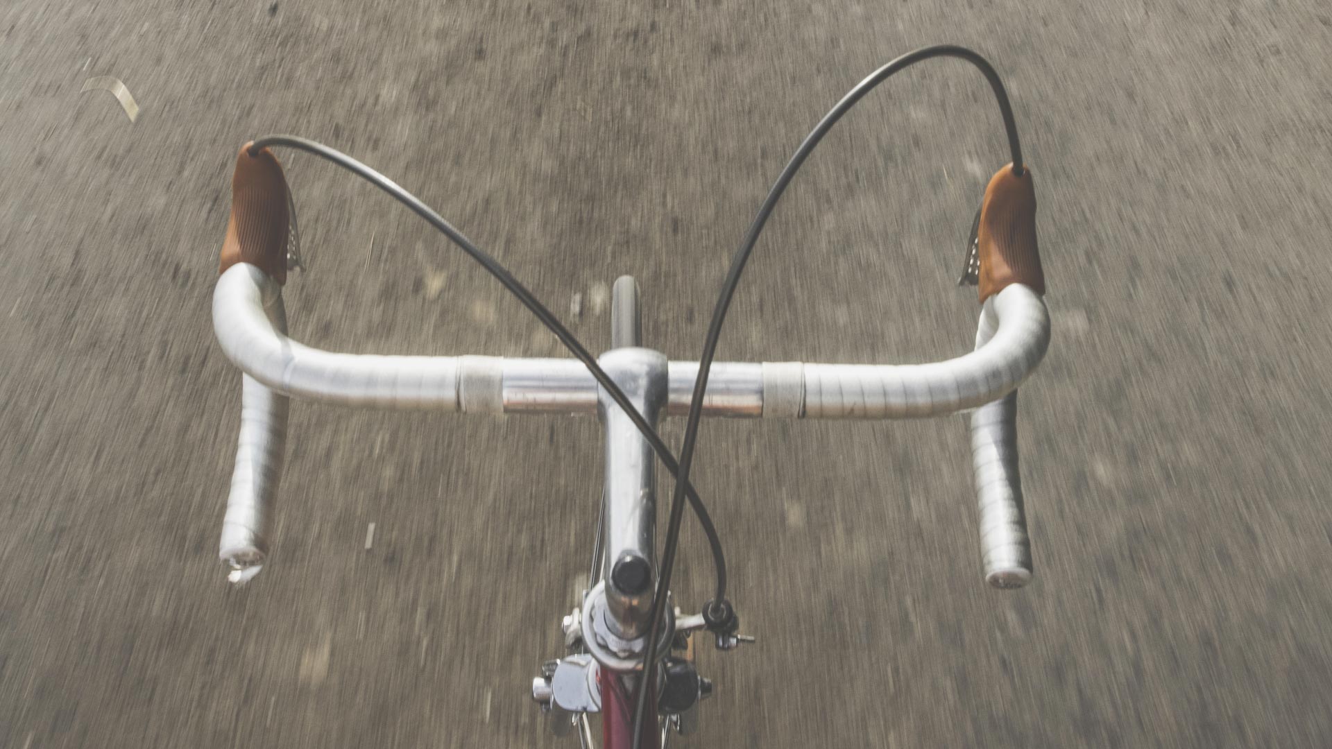 View of bicycle in action