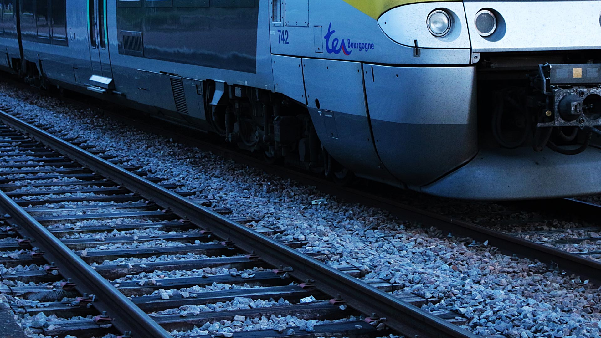 Train on tracks