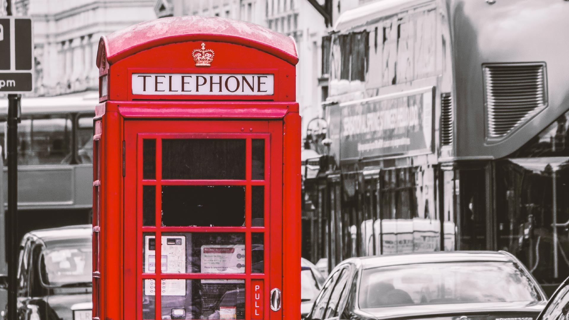 Red telephone booth