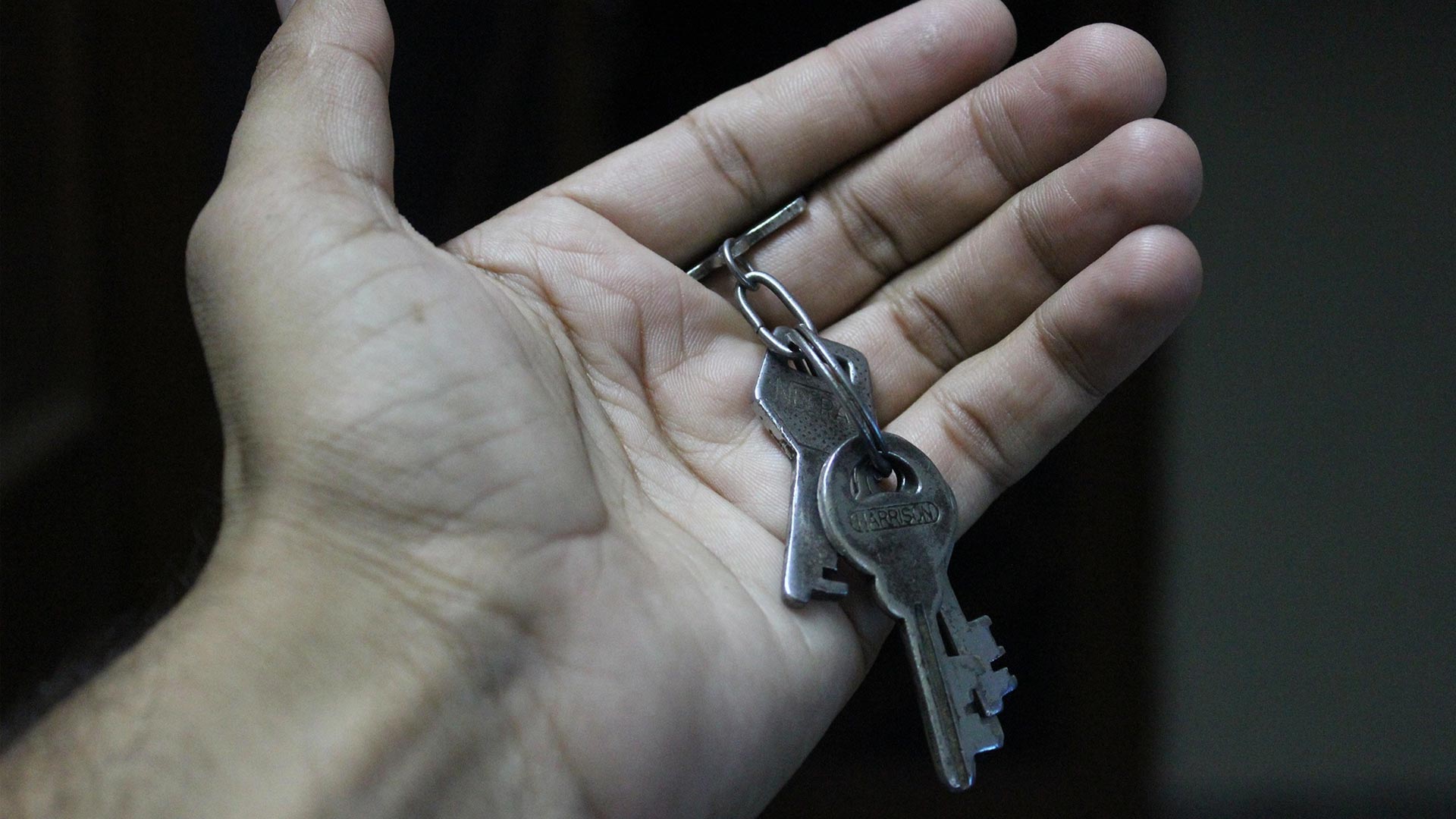 Keys in hand