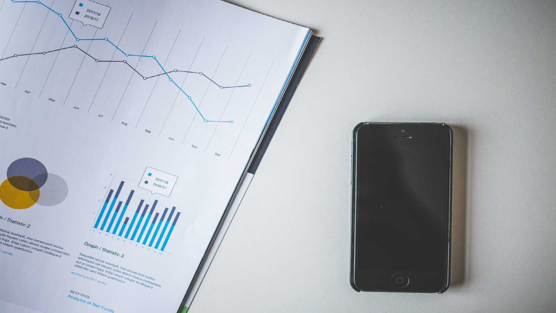 charts and mobile phone