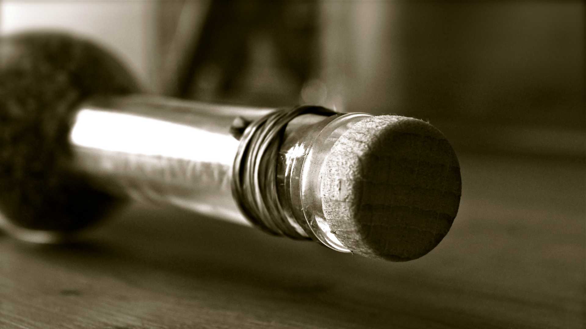 bottle with cork