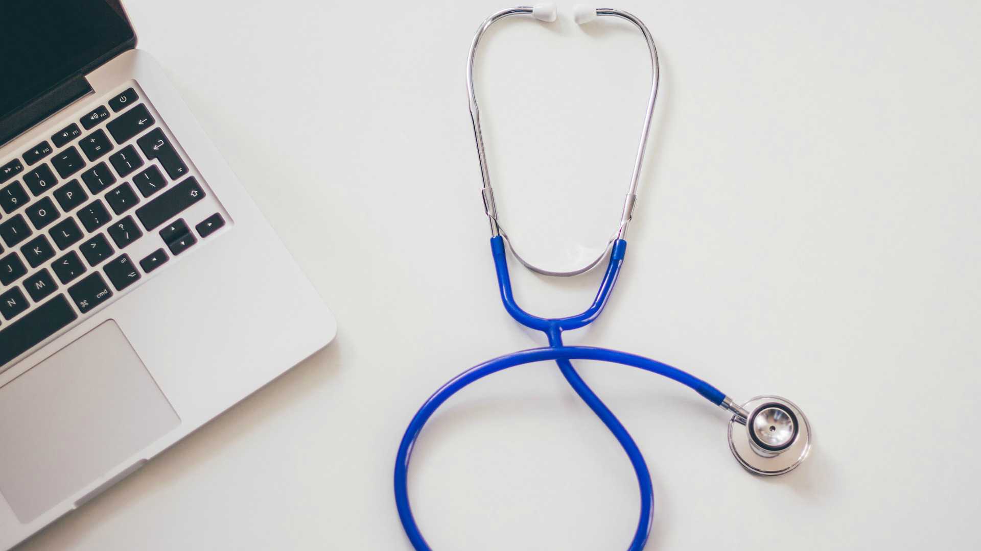 laptop and stethoscope