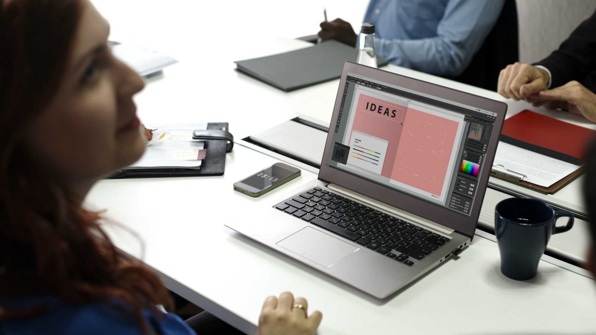 people working with laptops
