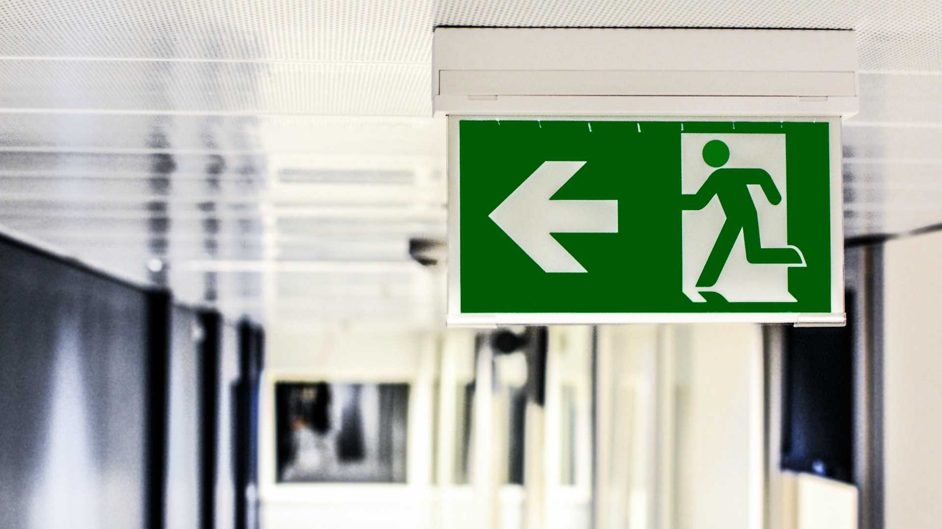 emergency exit sign