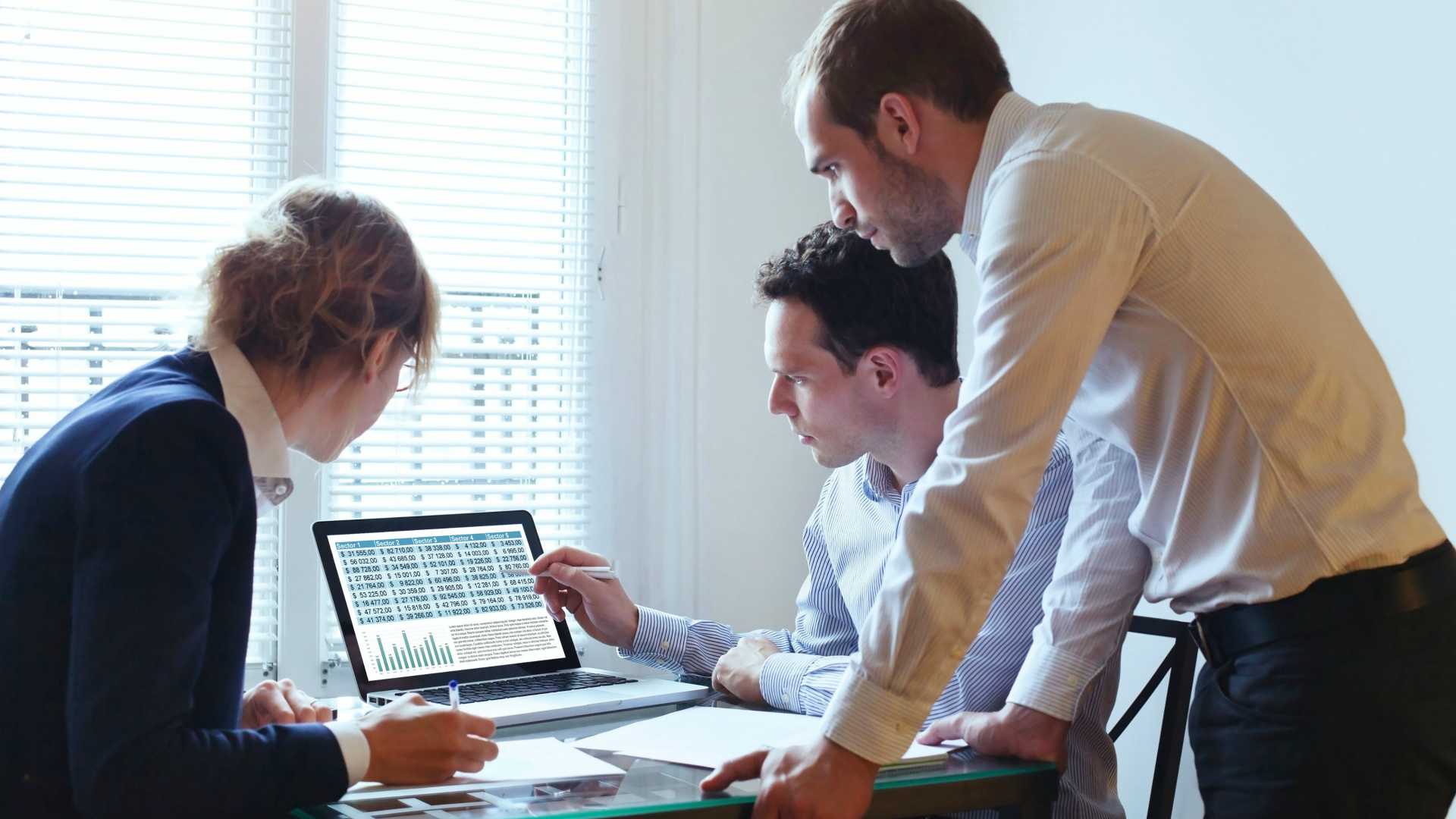 sales team collaborating