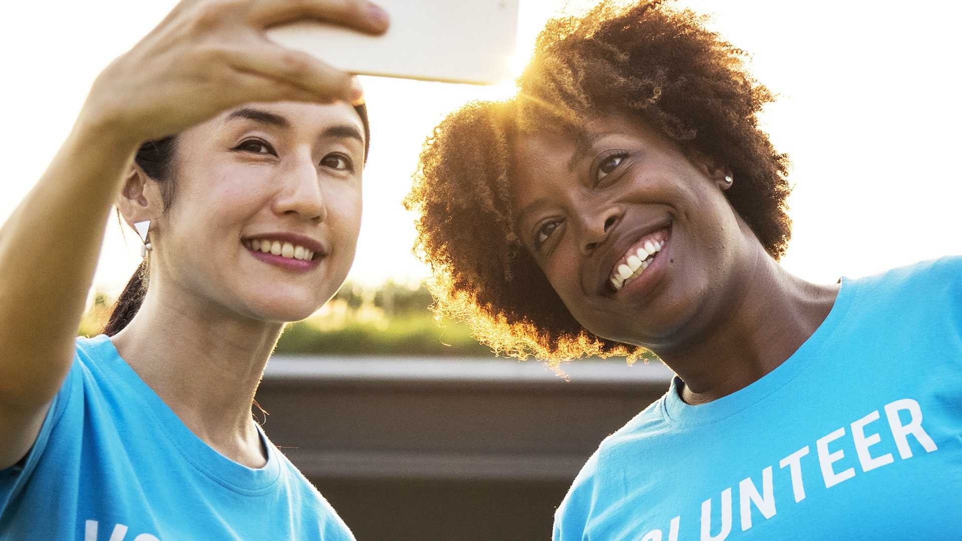volunteer selfie