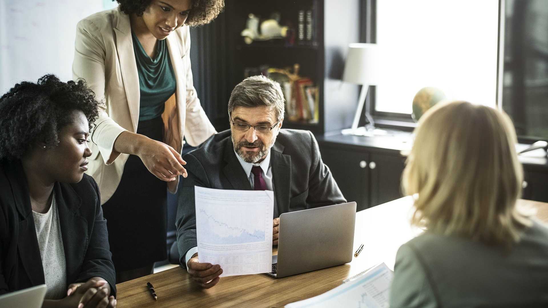 business meeting, evaluating a proposal