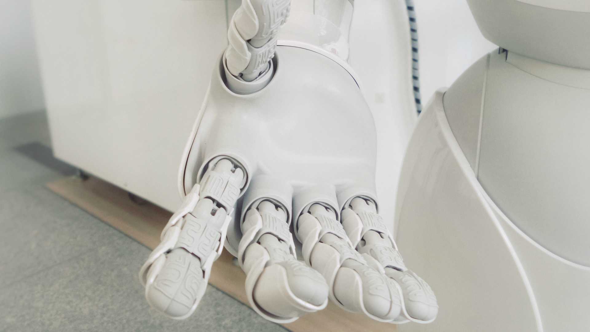 robot holding out its hand