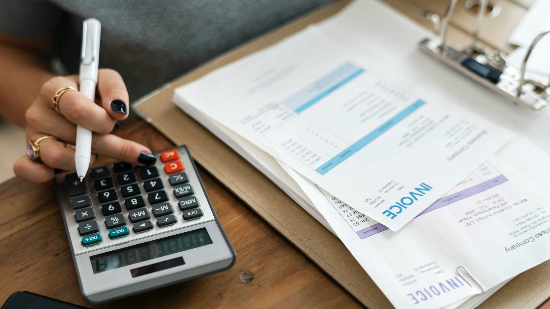 female accountant at work