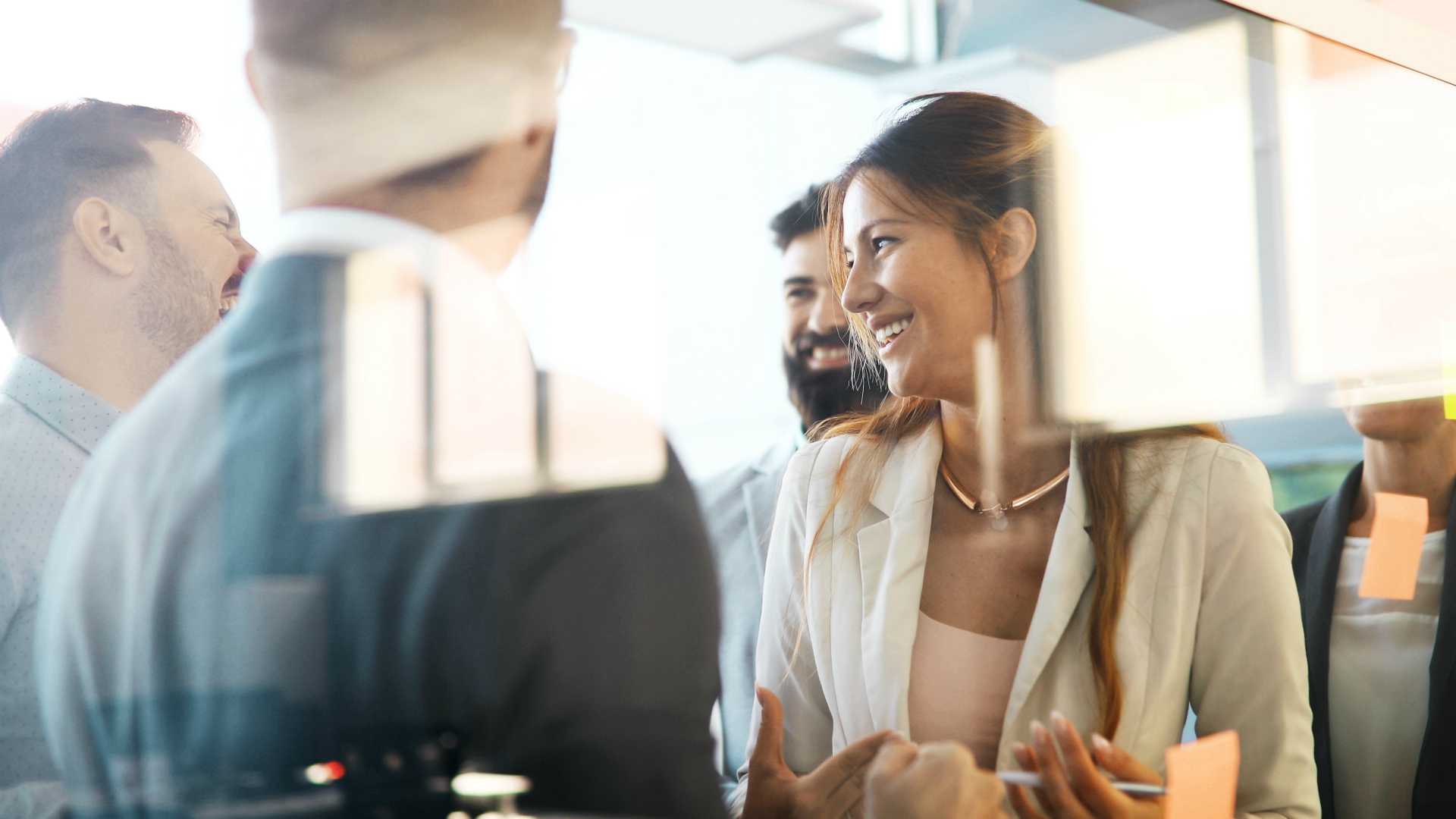 businesspeople collaborating