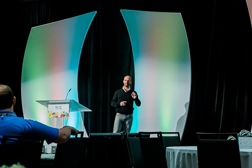Scott Hartley speaking at TICE