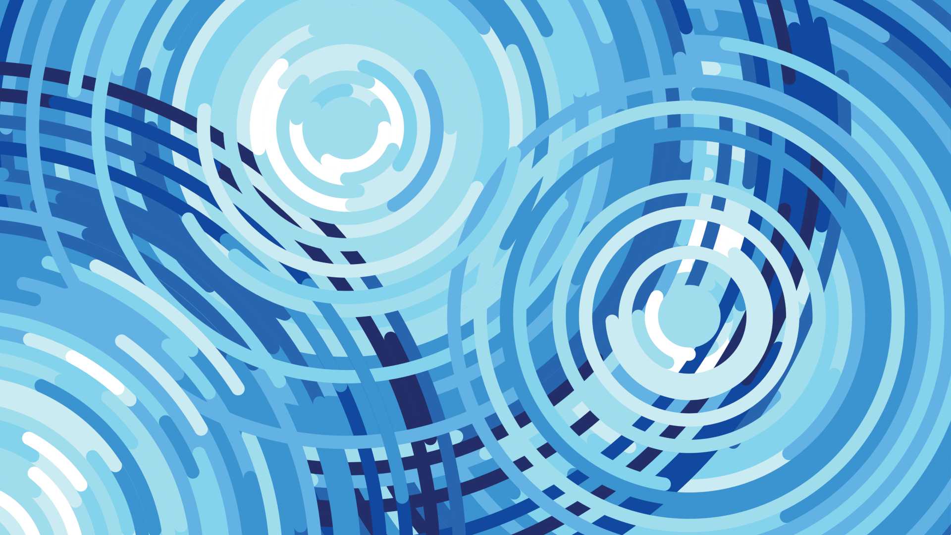 Shades of blue circles