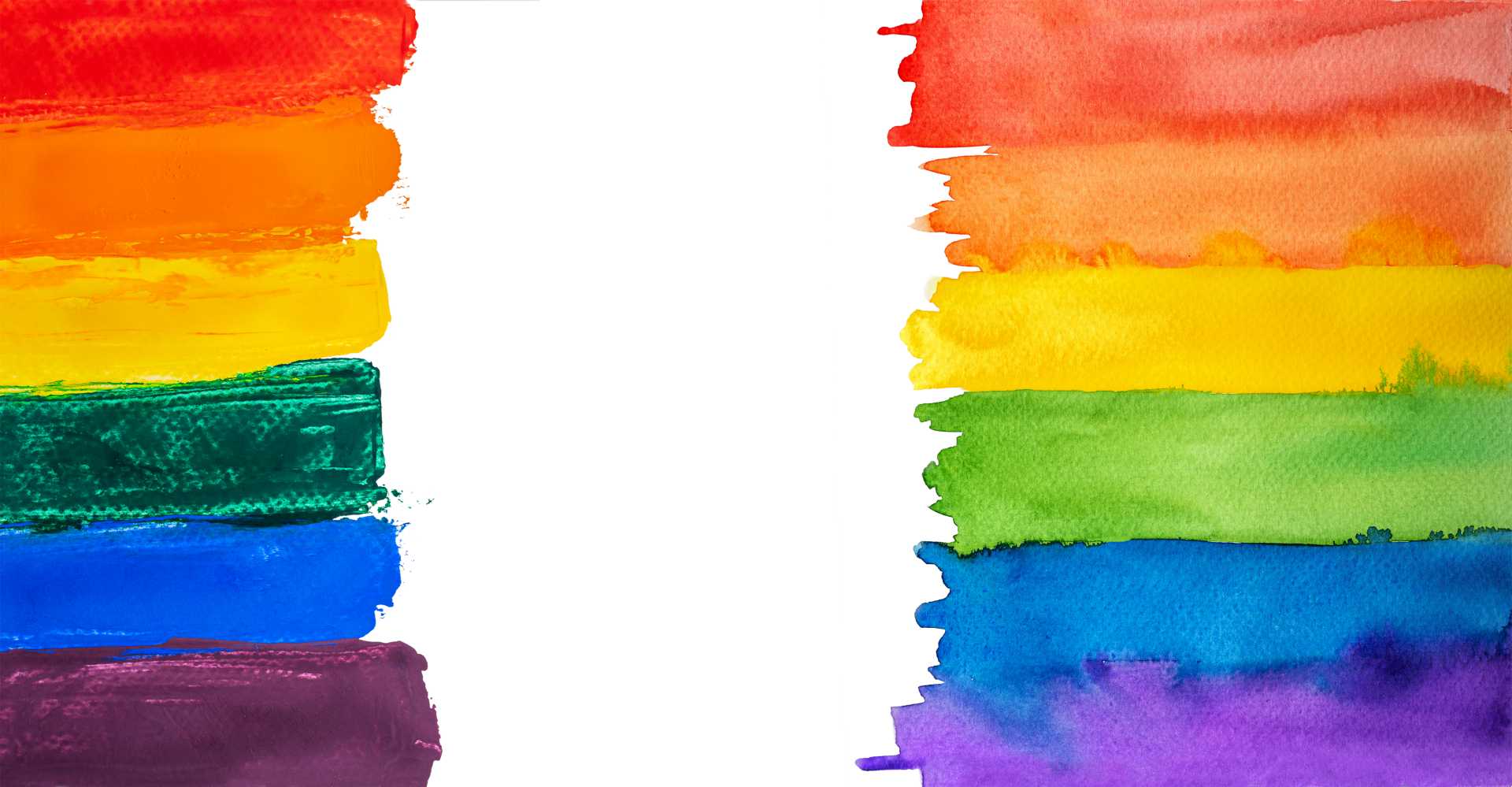 Abstract rainbow hand drawn representing diversity and inclusion