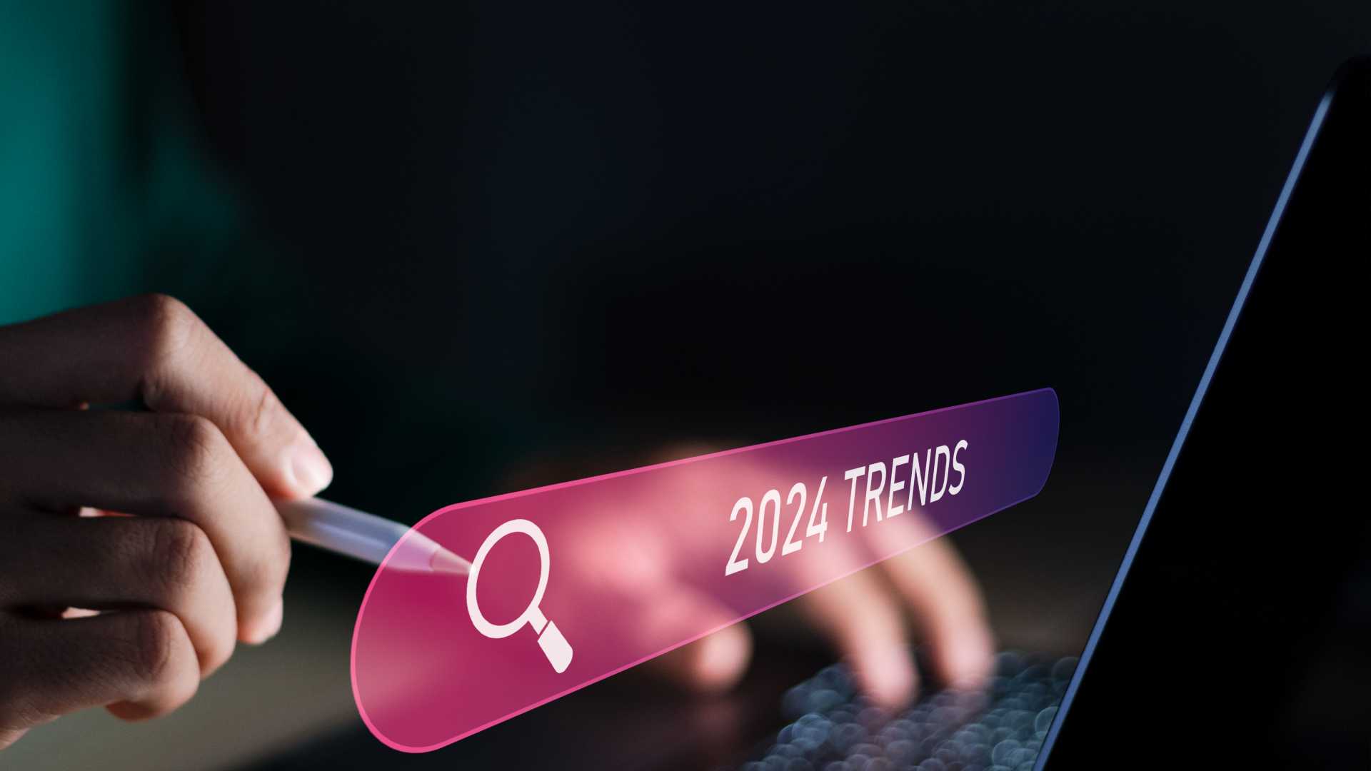 Hand holding and using a stylus on a search engine bar to research data on workforce development AI business investments for employee training in today's dynamic digital era.