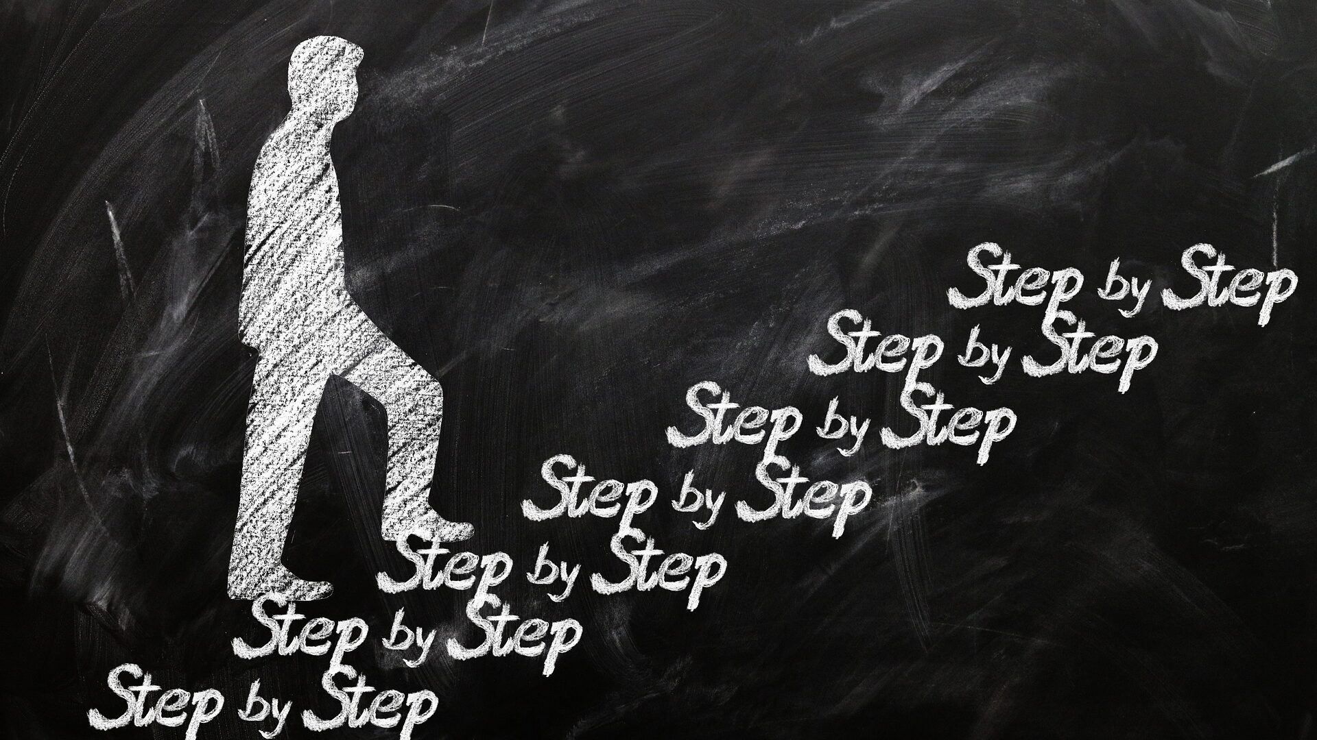 person climbing steps to illustrate building a training department
