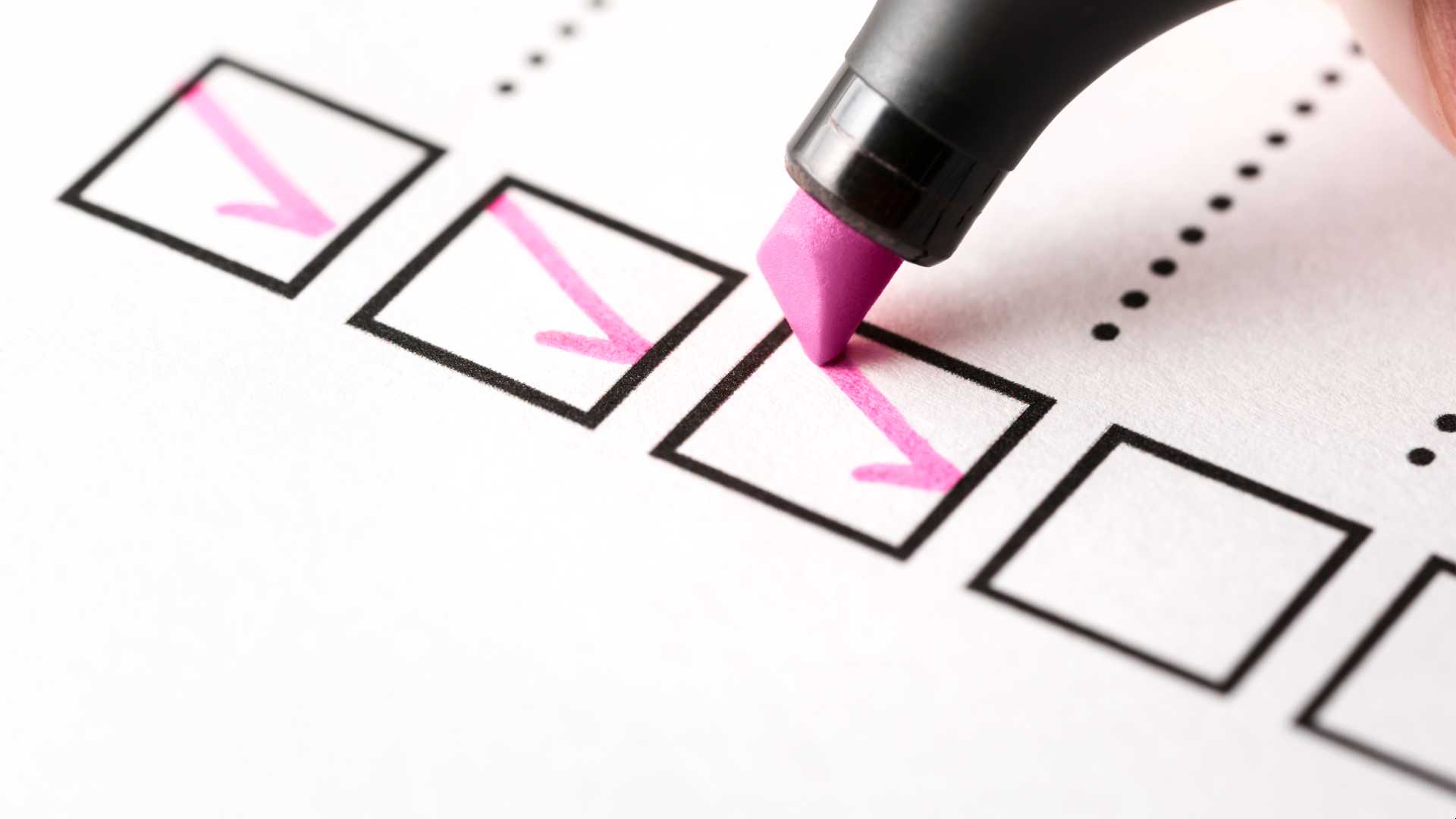Check list document of finished work duties and responsibilities. Business progress or agenda. Checklist, keeping score of obligations or completed tasks in project concept. Tick mark in checkbox.