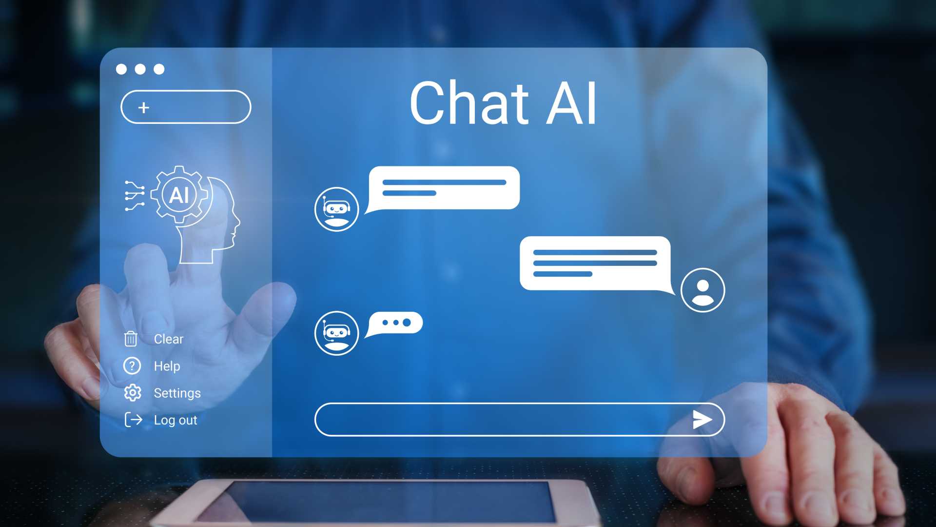Person using an AI Chatbot.