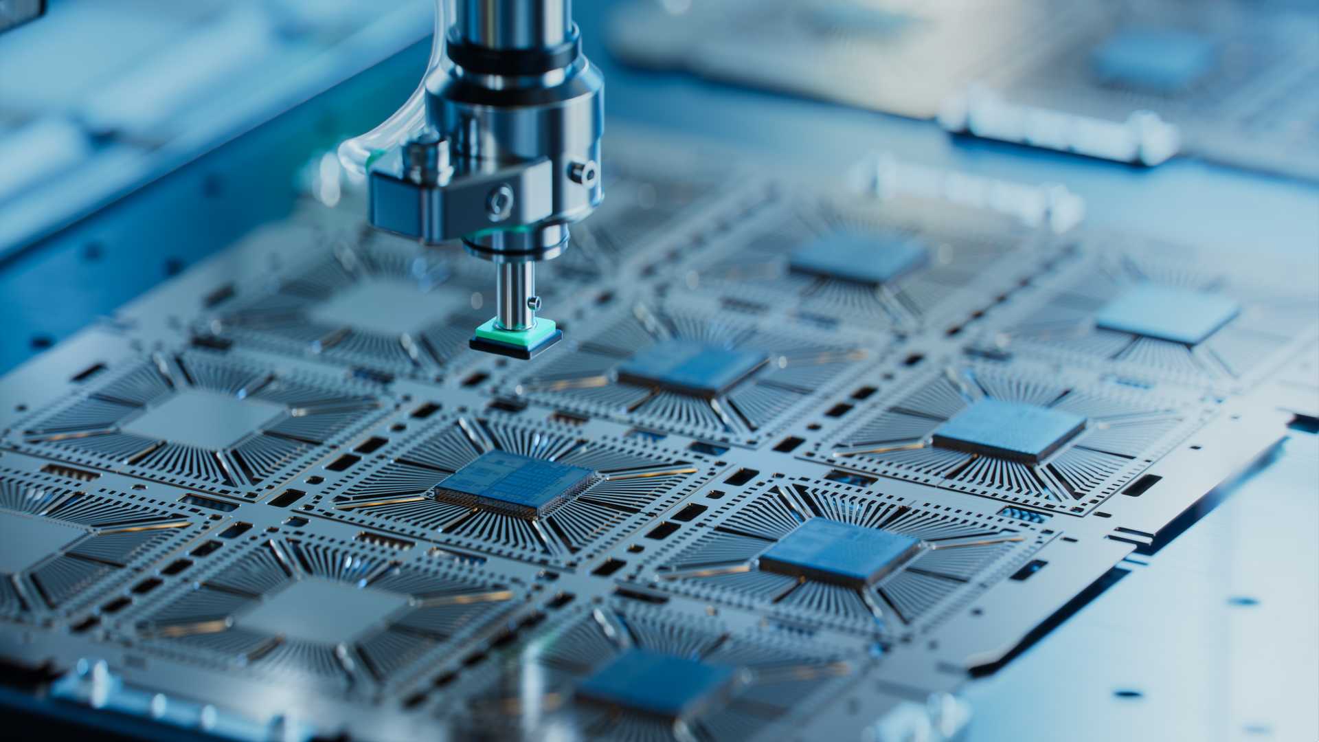 Semiconductor making chips,