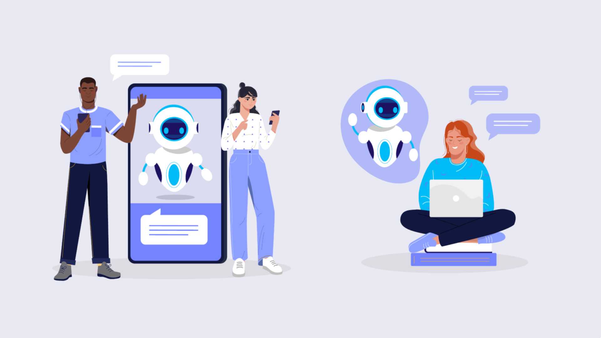 People using AI agents for work.