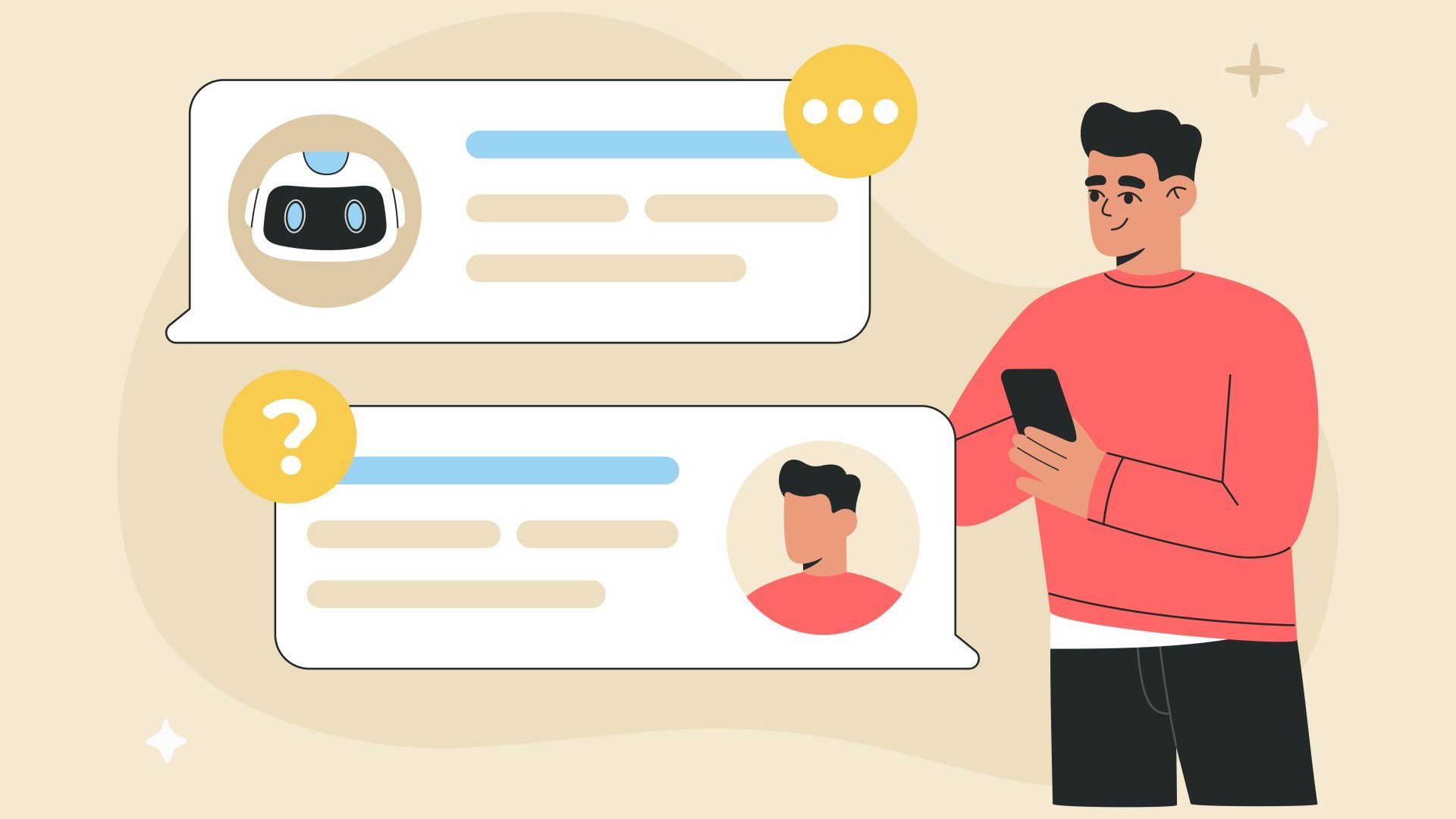 Person using AI tech.