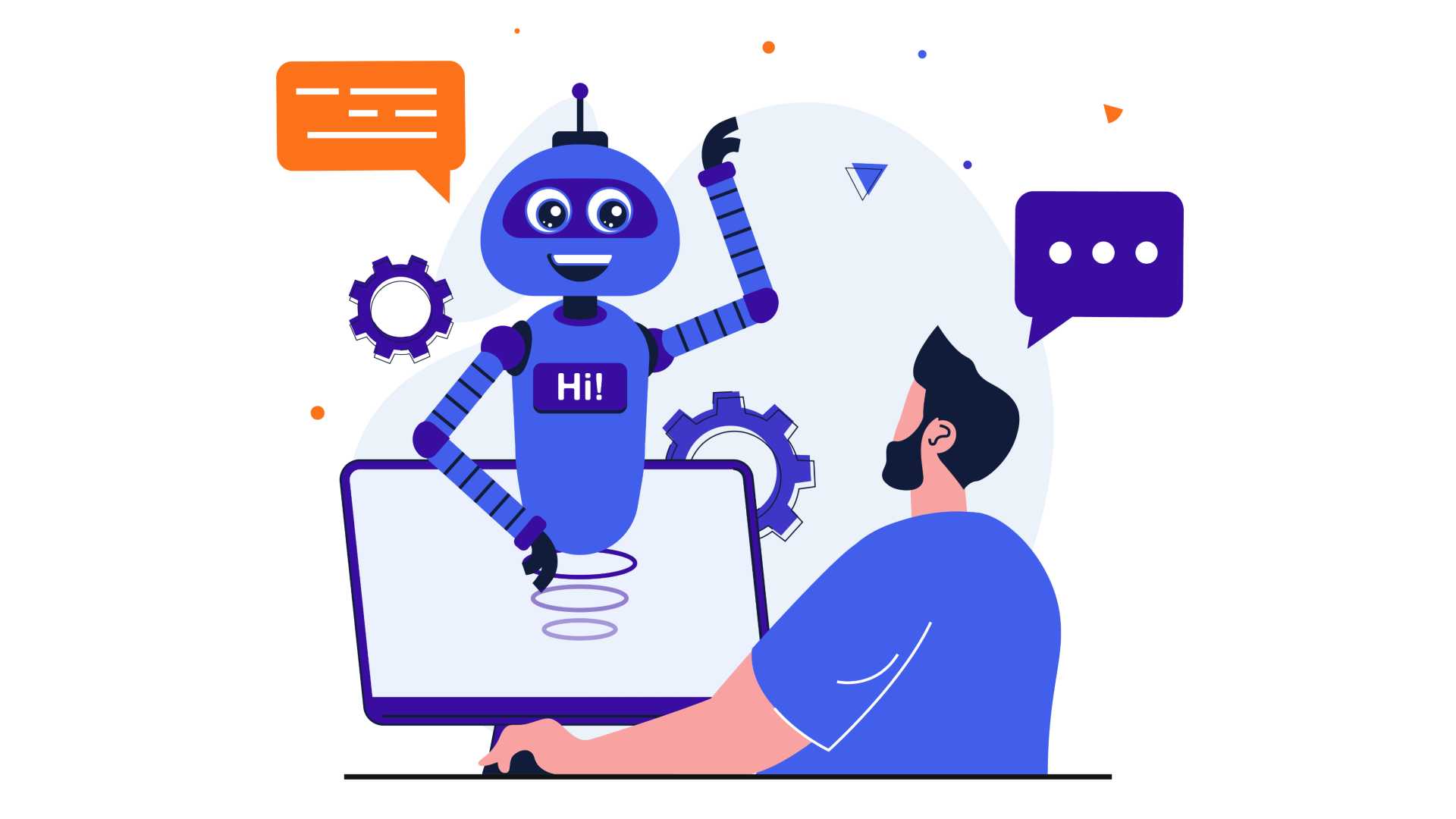 AI robot doing entry level job.
