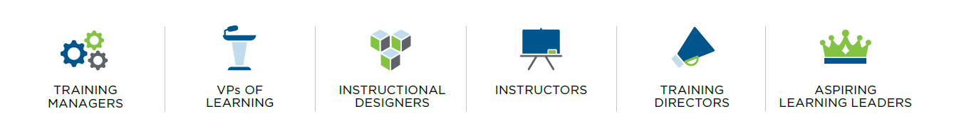 Training Managers, VPs of Learning, Insstructional Designers, Instructors, Training Directors, Aspiring Learning Leaders
