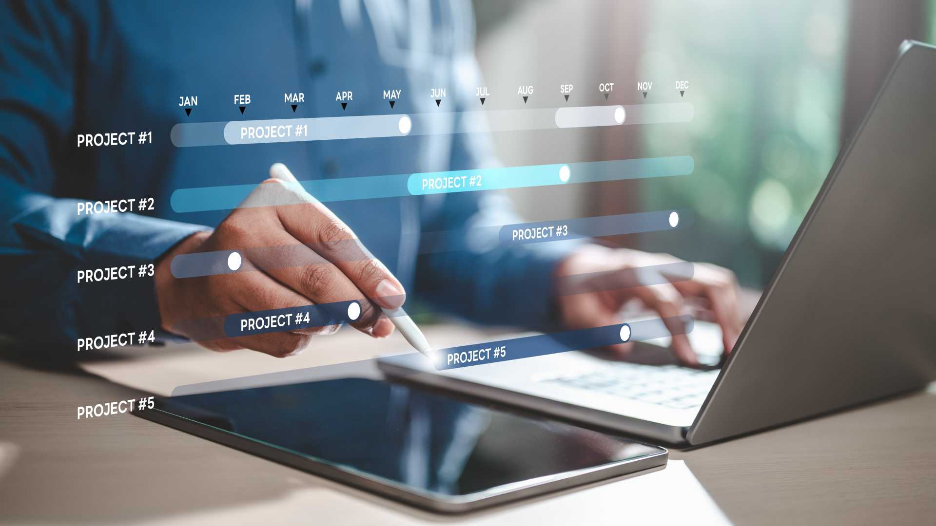 L&D professional managing a digital project workflow, illustrating how automation can streamline training requests, approvals and repetitive administrative processes.